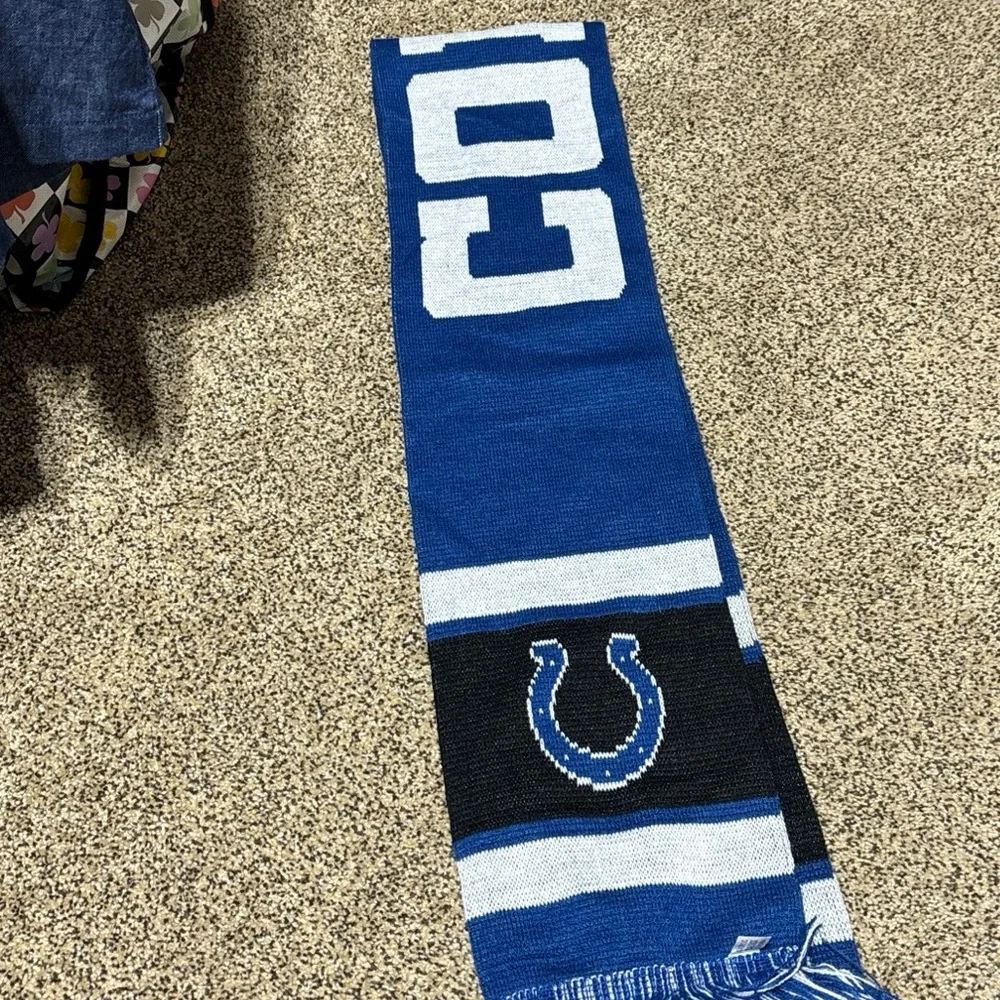 Indianapolis Colts NFL Winter Scarf, Unisex One Size approx 60” L